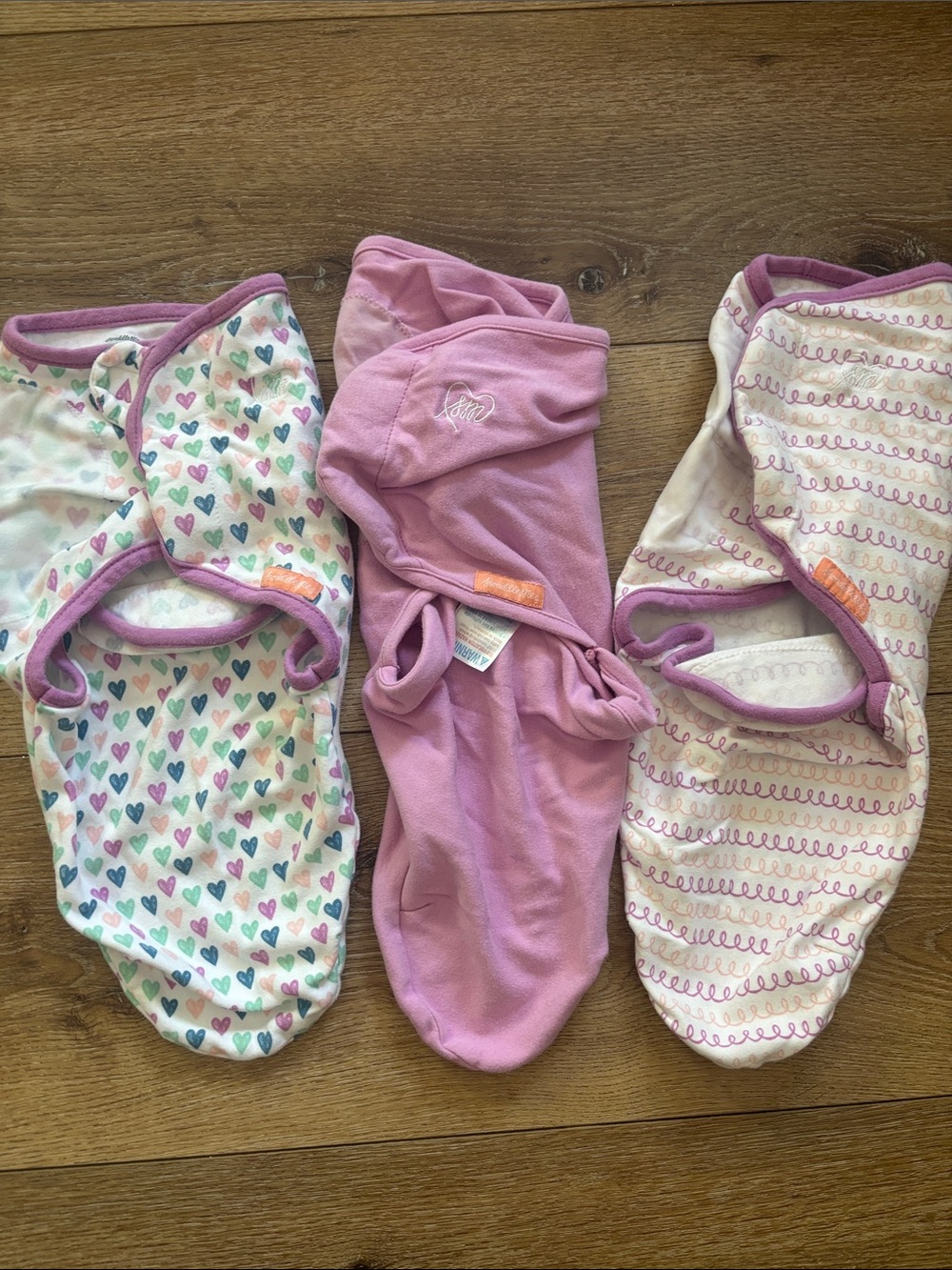 Set of 3 - SwaddleMe Baby Sleep Swaddles - all size small/medium